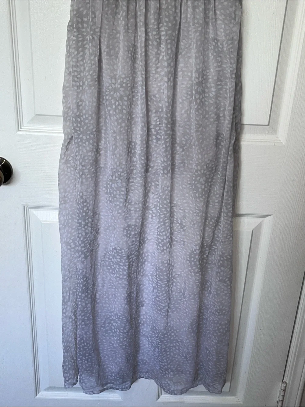 Abercrombie and Fitch Smocked Strapless Maxi Dress in Light Gray small  women’s